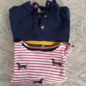Joules sweatshirt and shirt